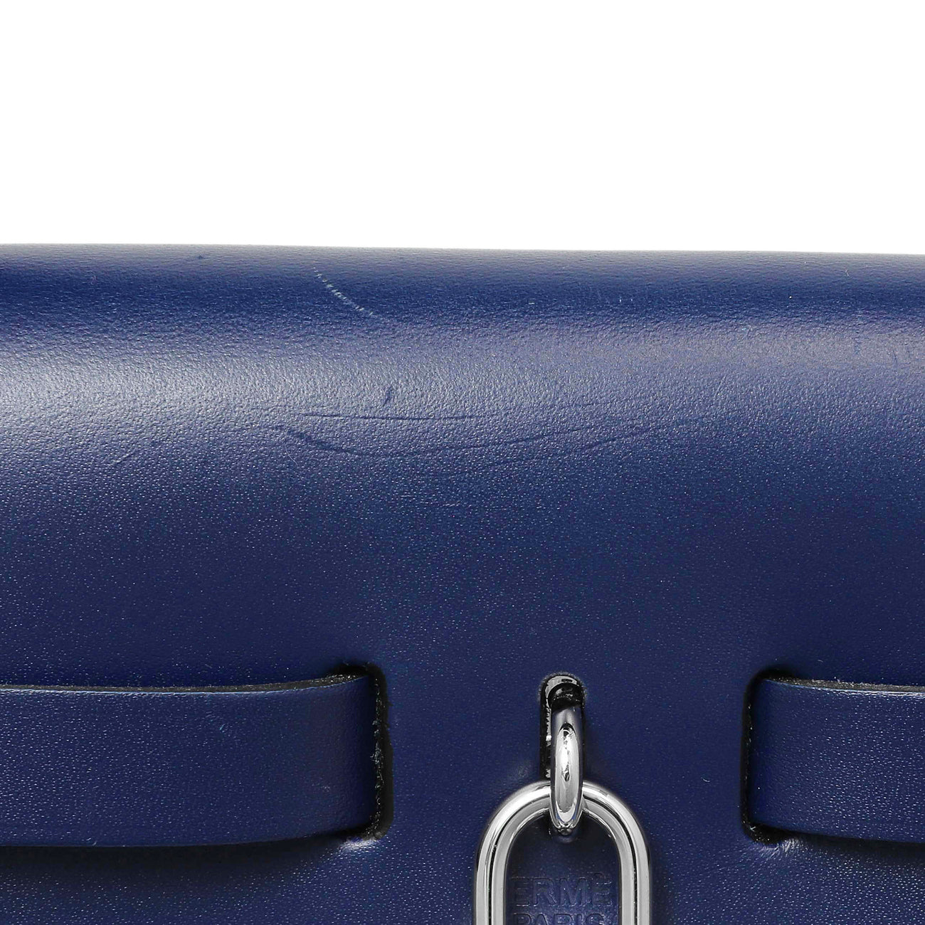 Exclusive Hermes Bleu Bill Toile Herbag Zip Retourne 31 — Alternate View 10