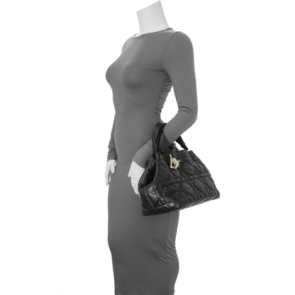 Exclusive Christian Dior Black Calfskin Macrocannage Medium Toujours — Alternate View 7