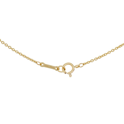 Exclusive Tiffany & Co. 18K Yellow Gold Paloma Picasso Loving Heart Pendant Necklace — Top View