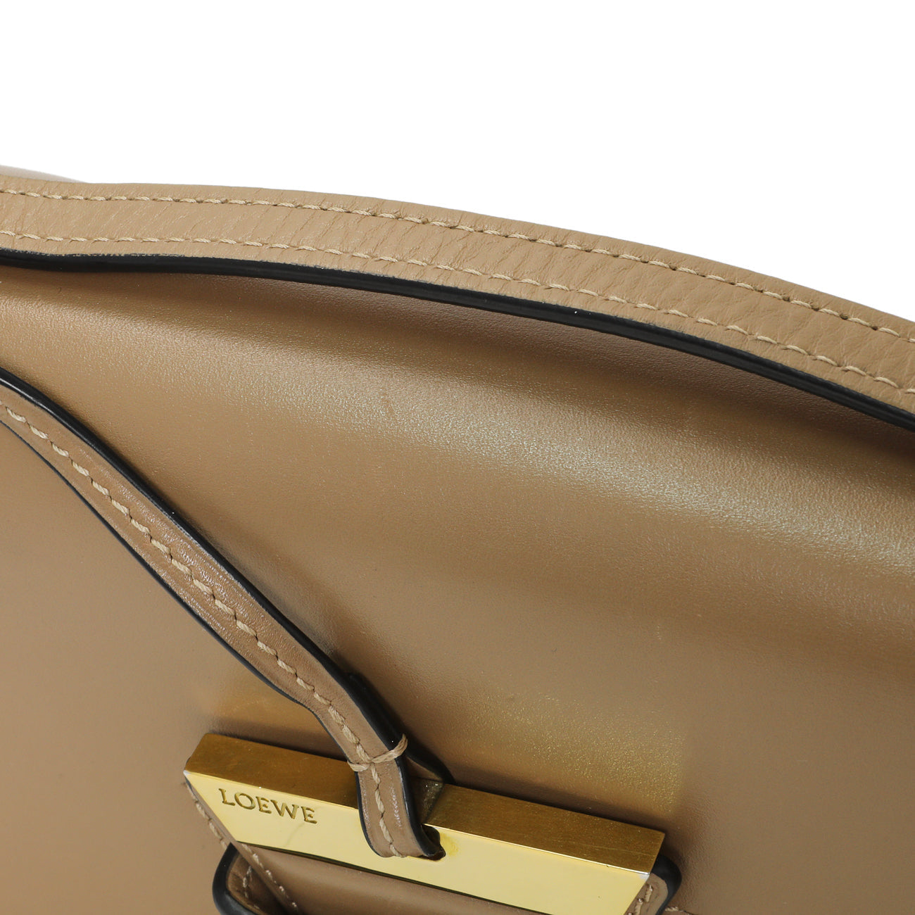 Exclusive Loewe Beige Calfskin Small Barcelona Shoulder Bag — Alternate View 12