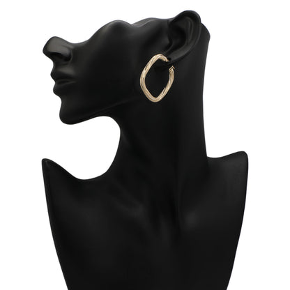 Exclusive 14K Yellow Gold Twist Earrings — Back View