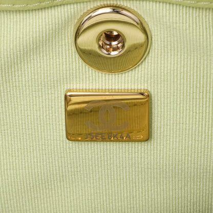 Exclusive Chanel Green Quilted Lambskin Small Duma Drawstring Backpack — Lifestyle View
