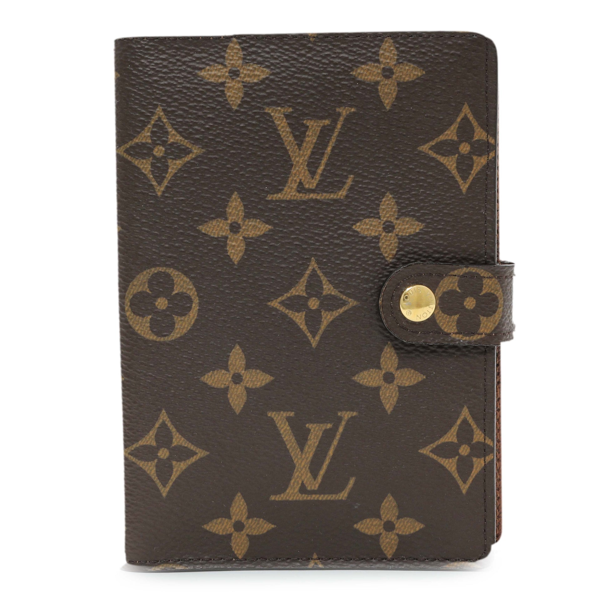Exclusive Louis Vuitton Monogram Small Ring Agenda Cover — Front View