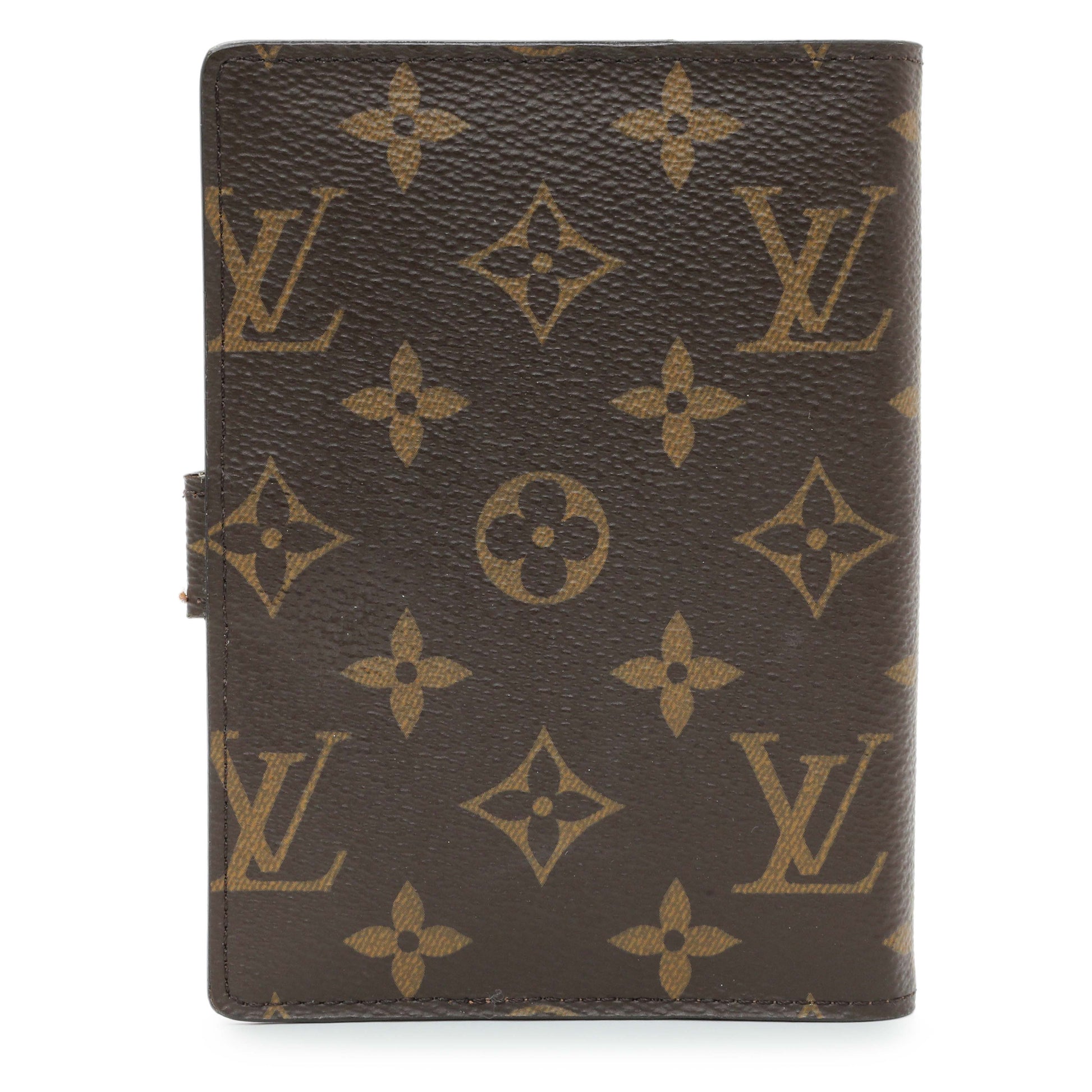 Exclusive Louis Vuitton Monogram Small Ring Agenda Cover — Side View