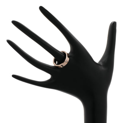 Exclusive Cartier 18K Rose Gold 3 Diamond Classic Love Ring — Back View