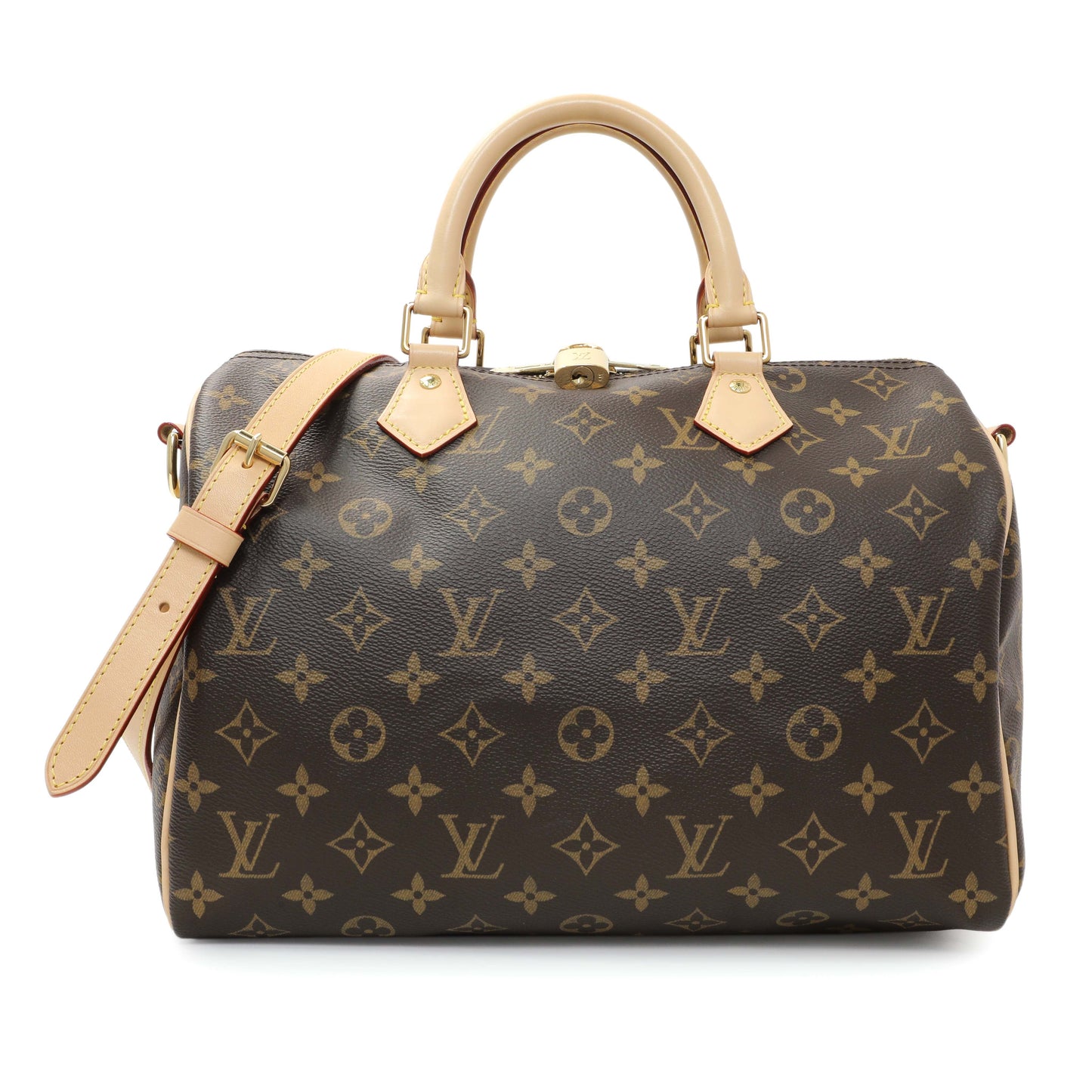 Exclusive Louis Vuitton Monogram Speedy 30 Bandouliere — Front View