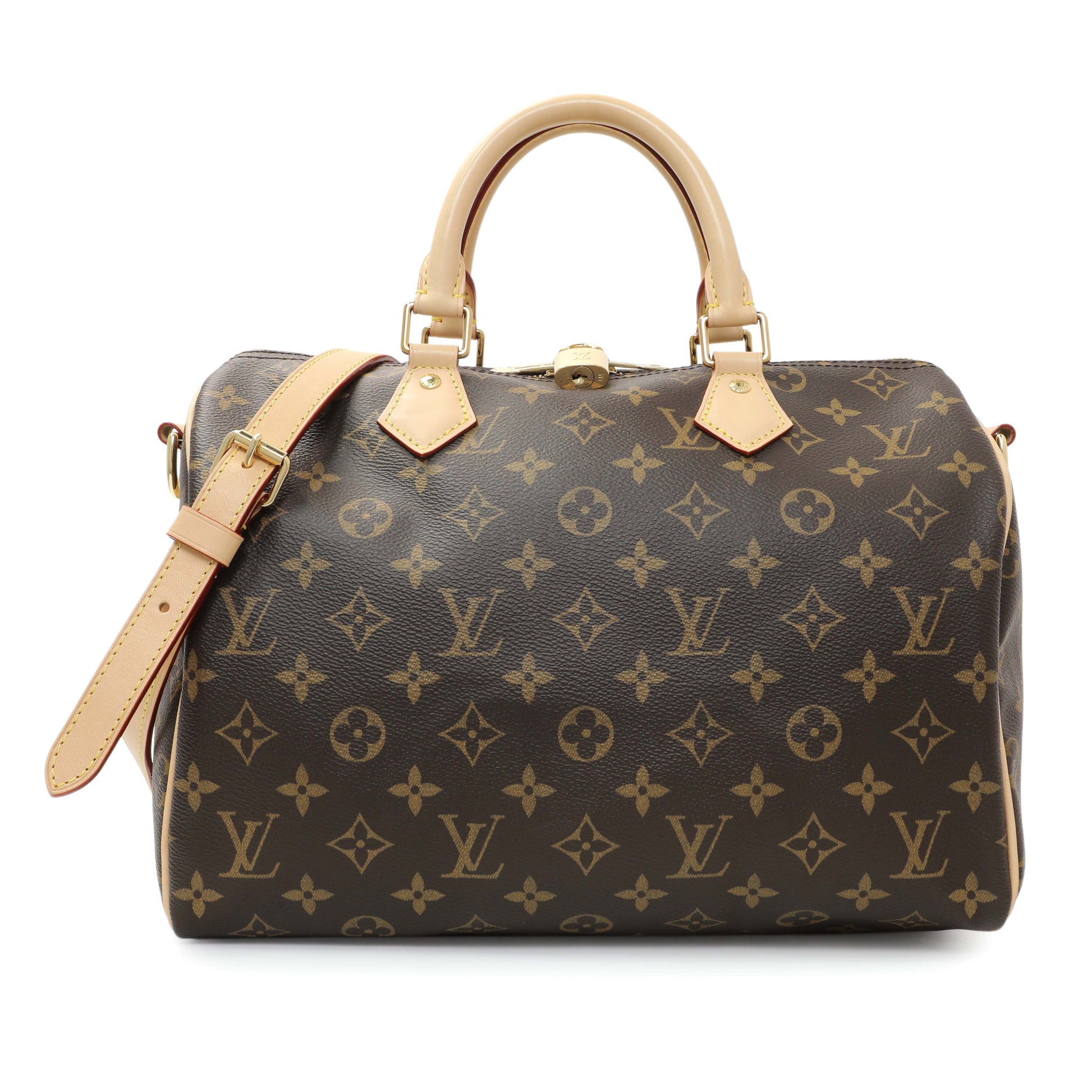 Exclusive Louis Vuitton Monogram Speedy 30 Bandouliere — Front View