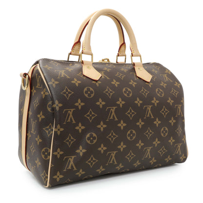 Exclusive Louis Vuitton Monogram Speedy 30 Bandouliere — Side View