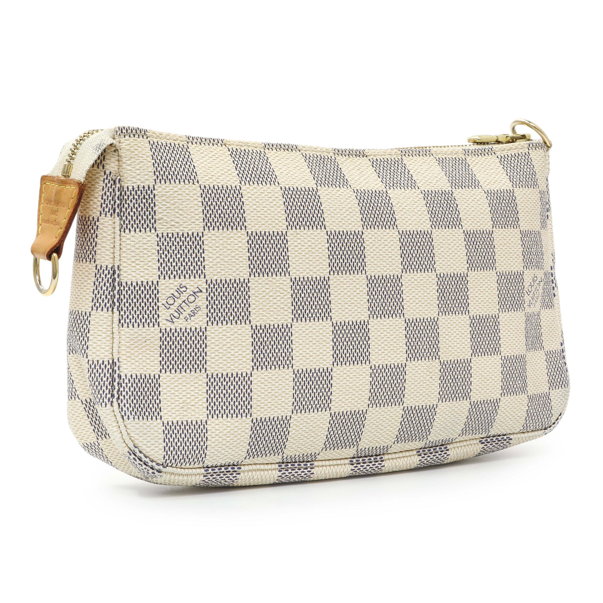 Exclusive Louis Vuitton Damier Azur Pochette Accessories — Side View