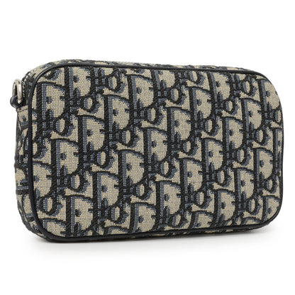 Exclusive Christian Dior Blue Oblique Kids' Small Multifunctional Bag — Side View