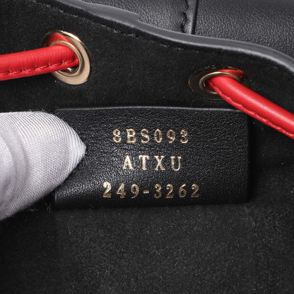 Exclusive Fendi Black Calfskin Monster Mini Mon Tresor Bucket Bag — Lifestyle View