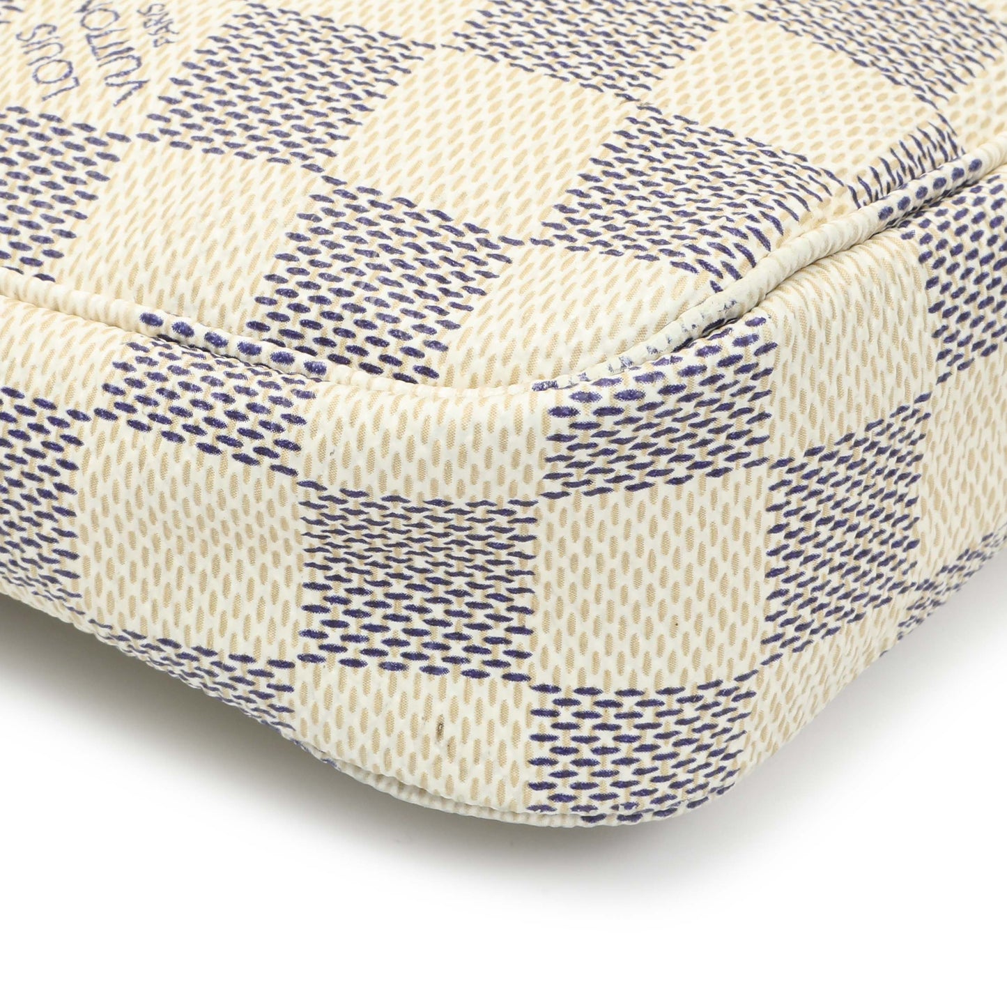 Exclusive Louis Vuitton Damier Azur Pochette Accessories — Top View