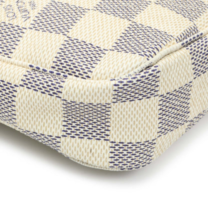 Exclusive Louis Vuitton Damier Azur Pochette Accessories — Top View