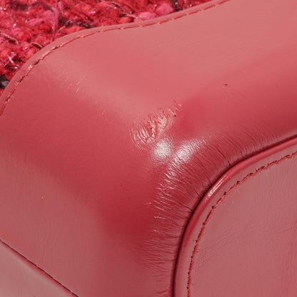 Exclusive Chanel Pink Tweed Calfskin Quilted Small Gabrielle Hobo — Lifestyle View