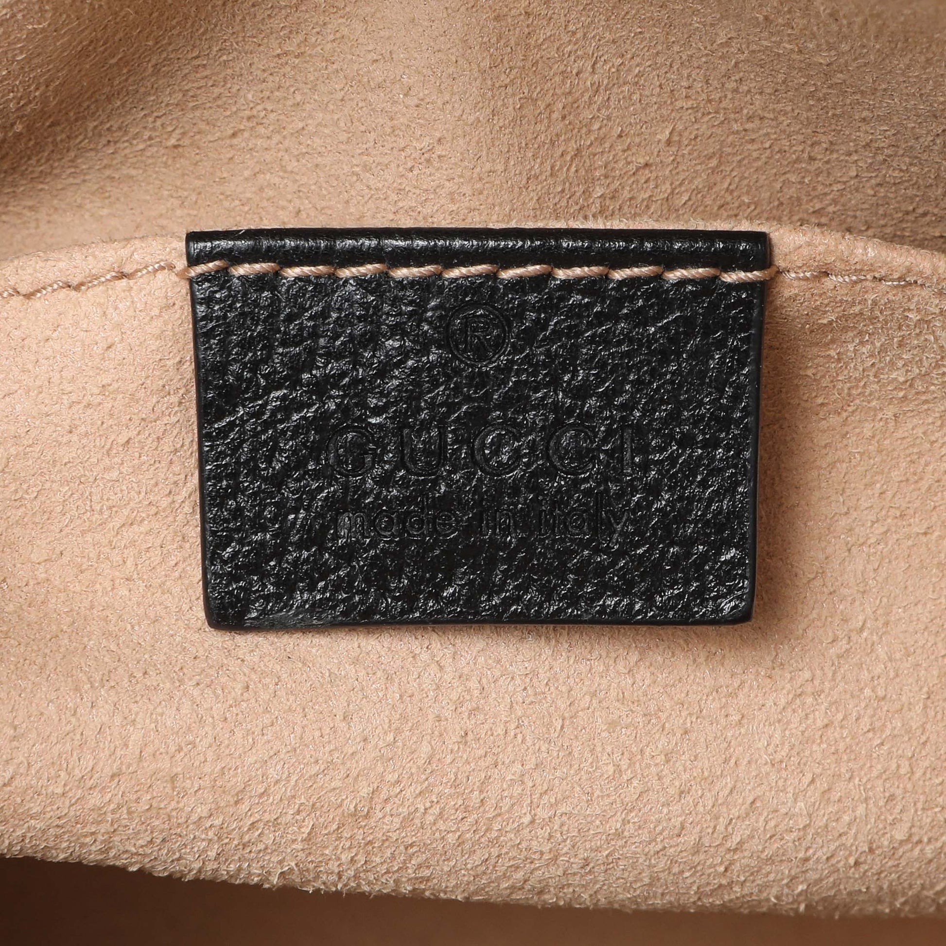 Exclusive Gucci Black Calfskin GG Web Small Dome Shoulder Bag — Alternate View 9