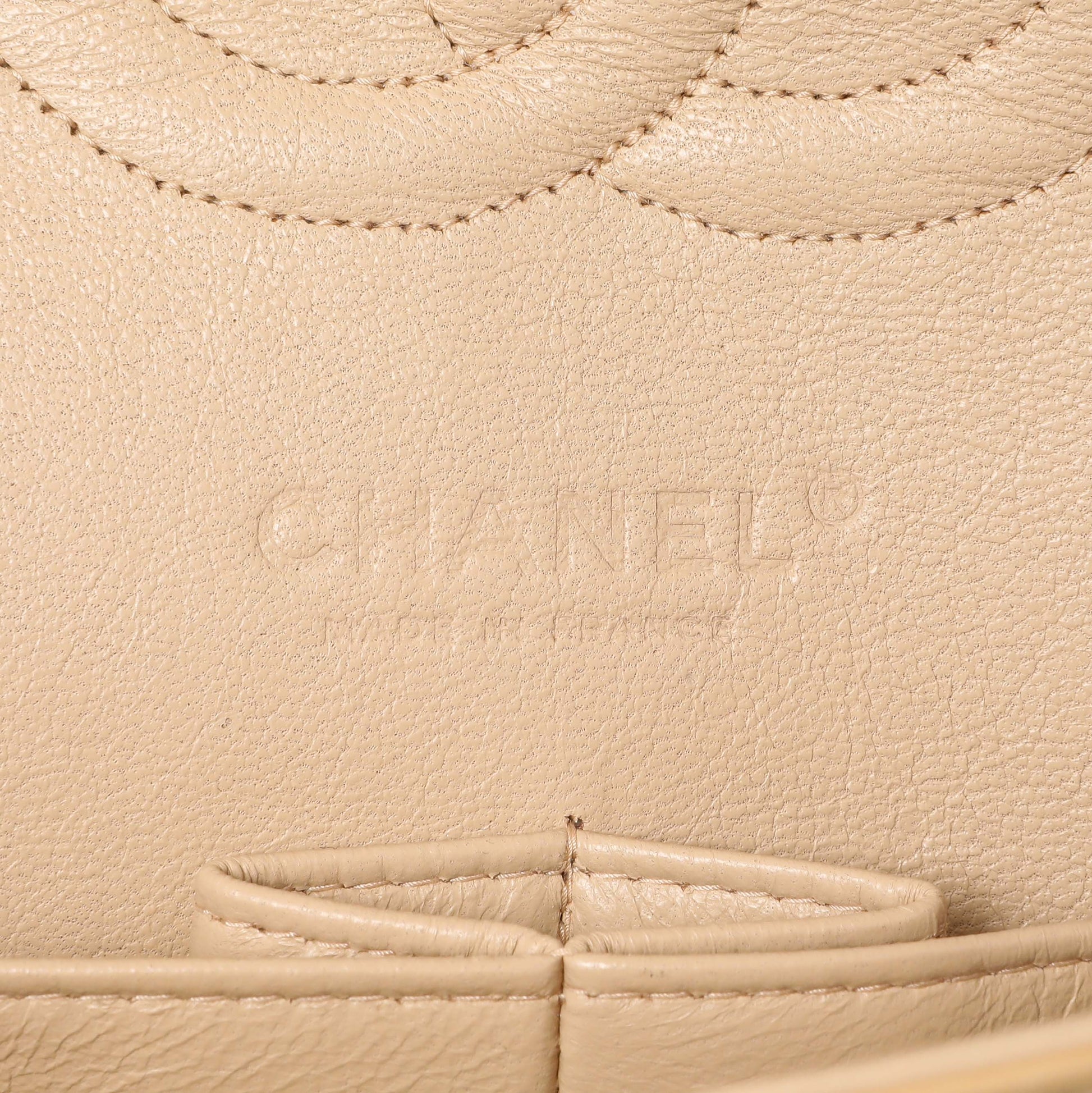 Exclusive Chanel White Pink Tweed Quilted Medium Double Flap — Alternate View 9