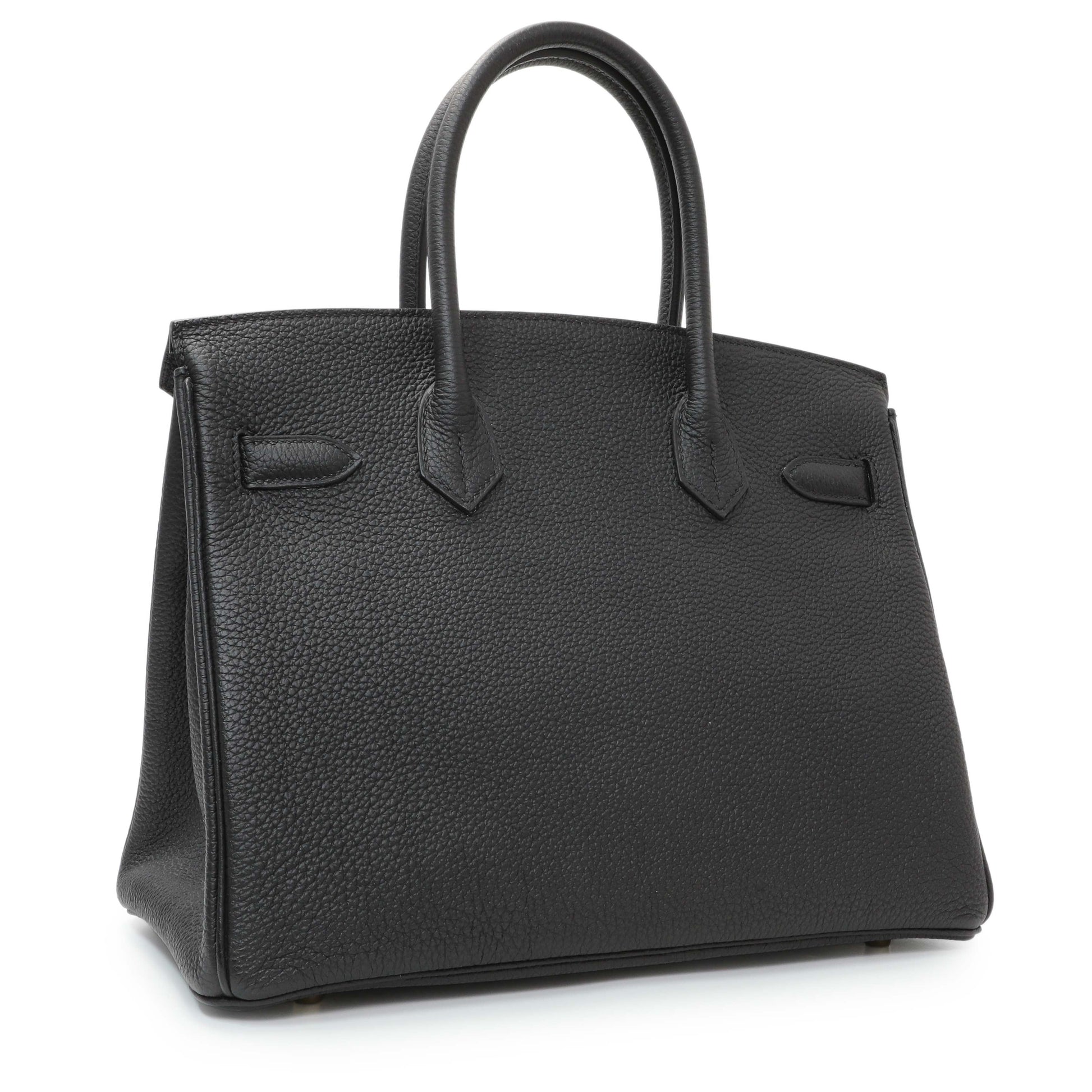 Exclusive Hermes Black Togo Birkin 30 — Side View