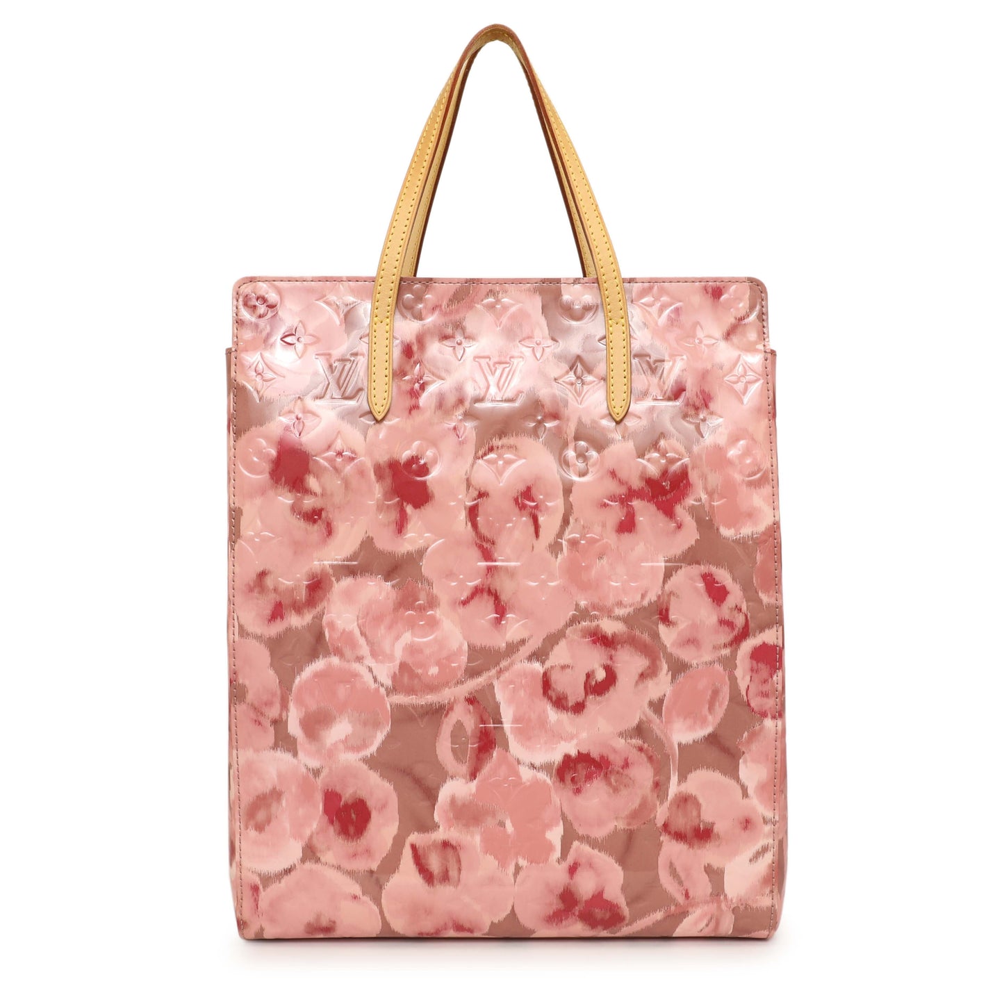 Exclusive Louis Vuitton Rose Velours Vernis Ikat Catalina Tote — Front View
