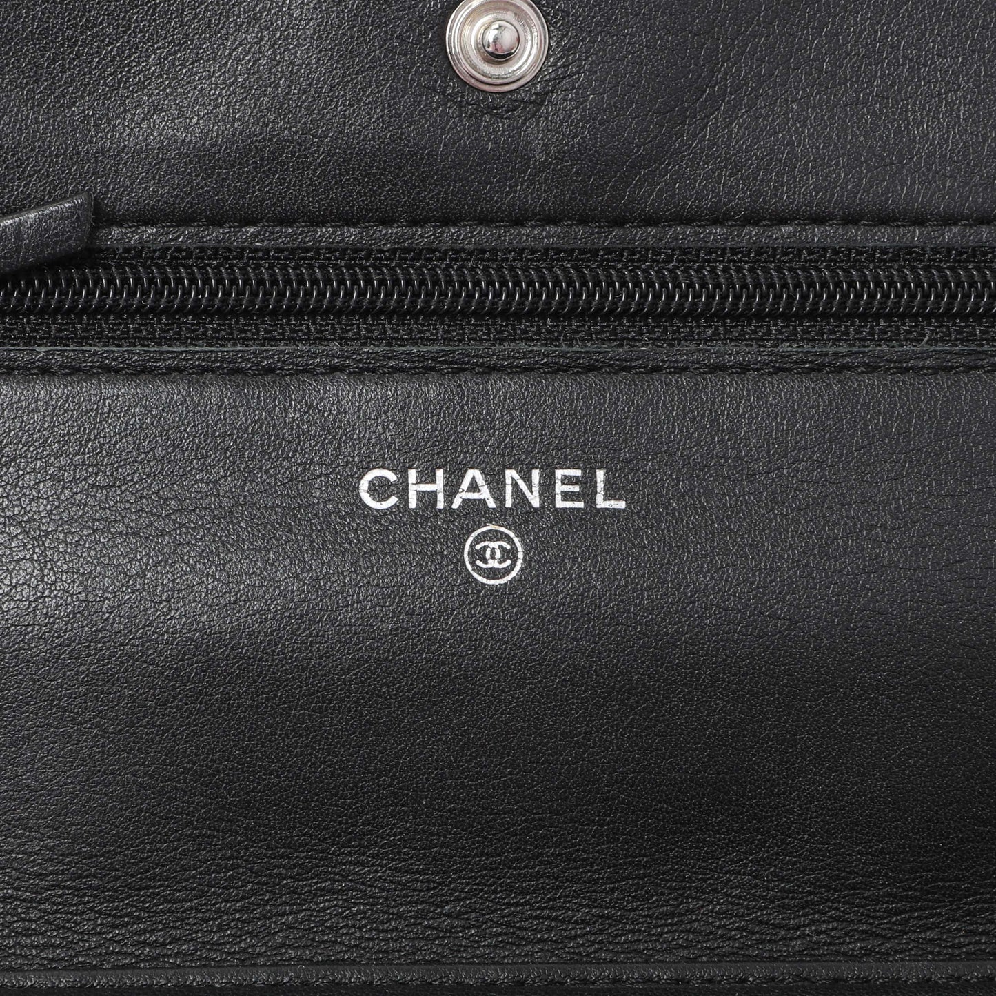 Exclusive Chanel Black Quilted Patent Brilliant Wallet On Chain WOC — Alternate View 13