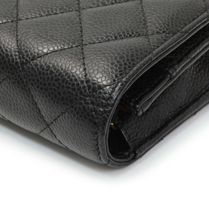 Exclusive Chanel Black Quilted Caviar Wallet on Chain — Alternate View 7