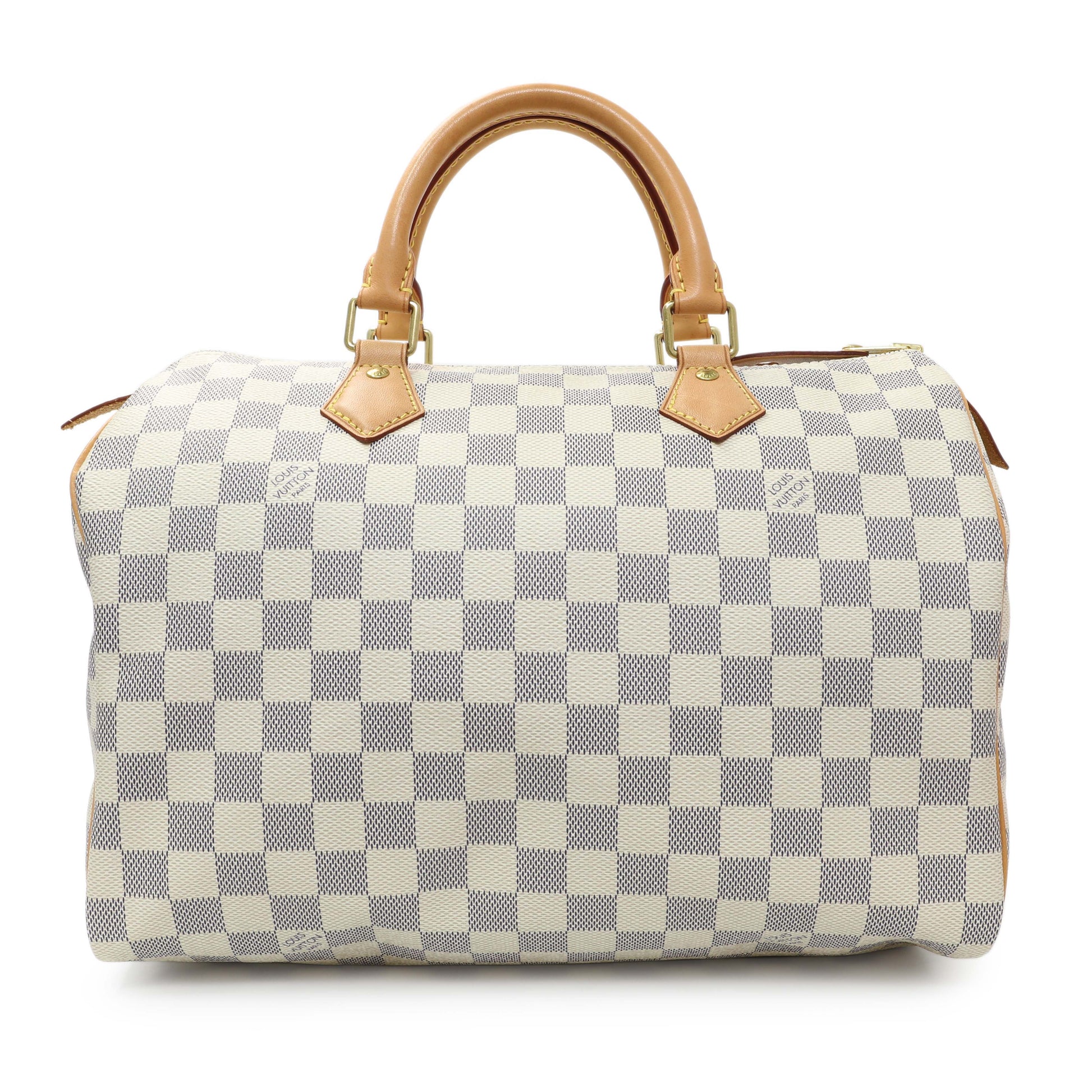 Exclusive Louis Vuitton Damier Azur Speedy 30 — Front View
