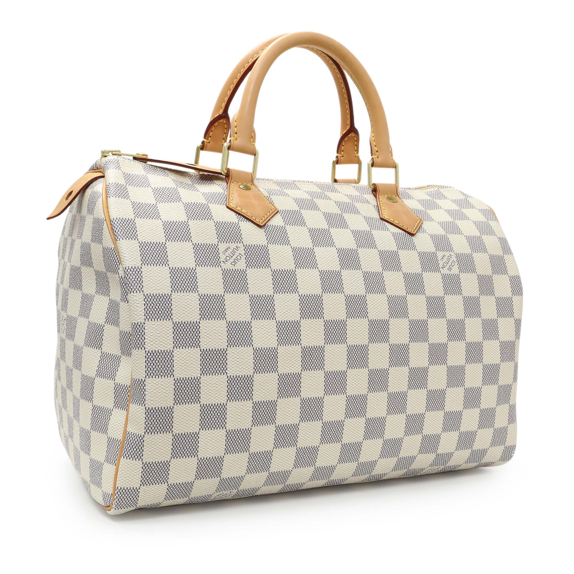 Exclusive Louis Vuitton Damier Azur Speedy 30 — Side View