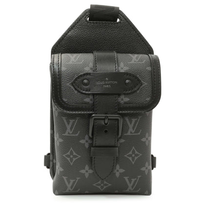 Exclusive Louis Vuitton Monogram Eclipse Saumur Slingbag — Front View