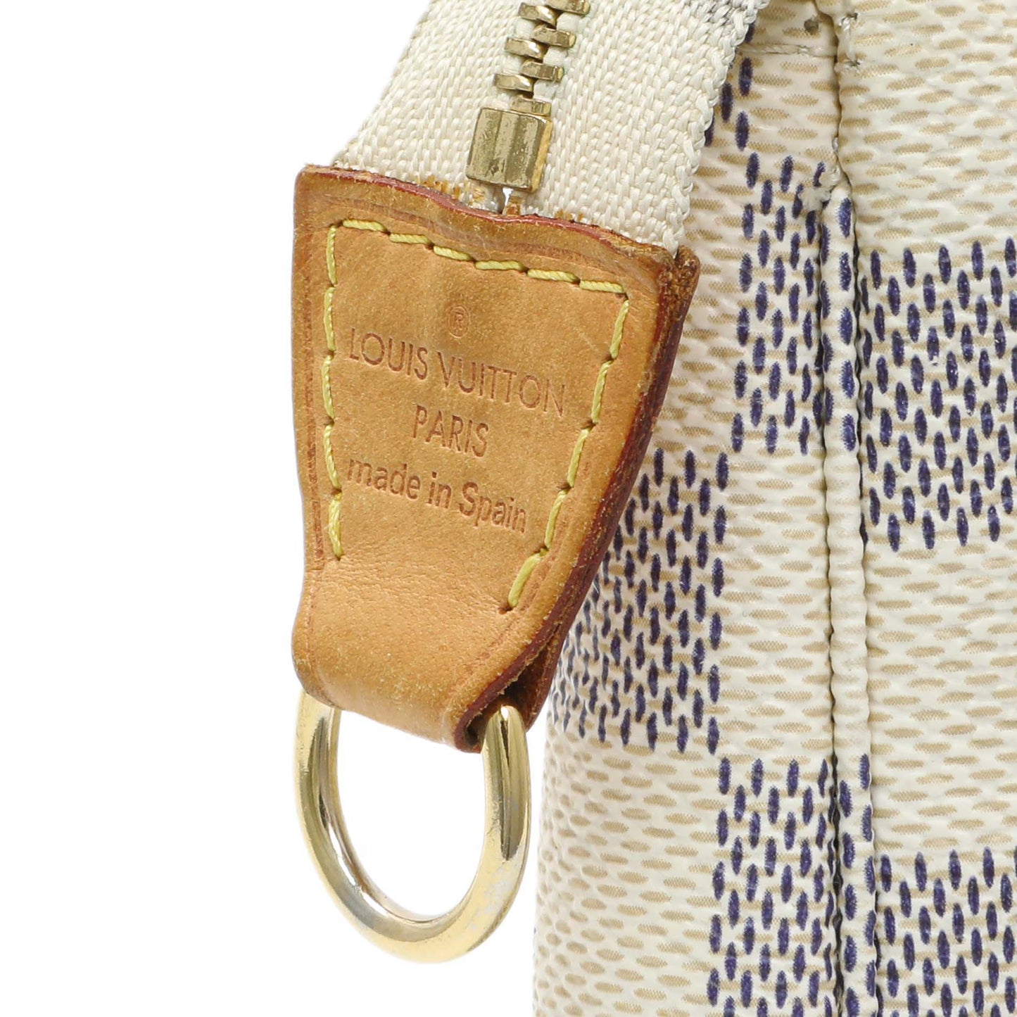 Exclusive Louis Vuitton Damier Azur Pochette Accessories — Alternate View 12