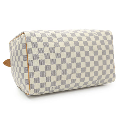 Exclusive Louis Vuitton Damier Azur Speedy 30 — Back View