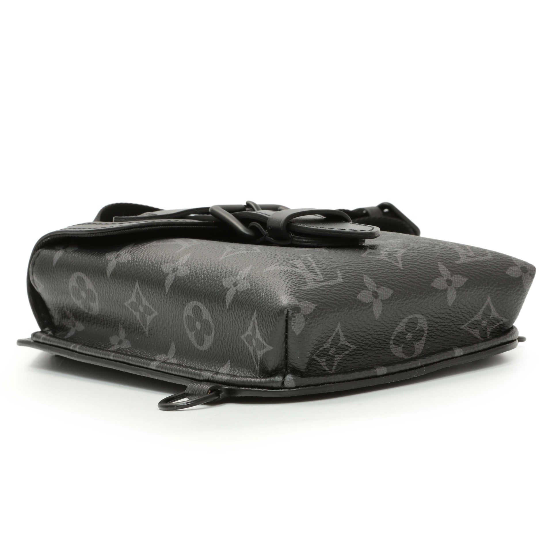Exclusive Louis Vuitton Monogram Eclipse Saumur Slingbag — Back View