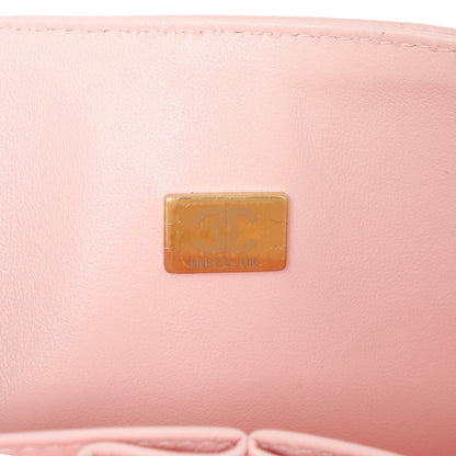 Exclusive Chanel Pink Quilted Caviar Medium Classic Double Flap — Alternate View 7