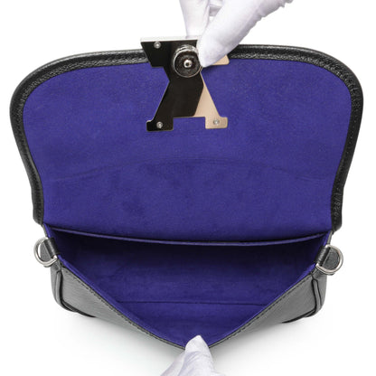 Exclusive Louis Vuitton Black Epi Buci Crossbody — Top View