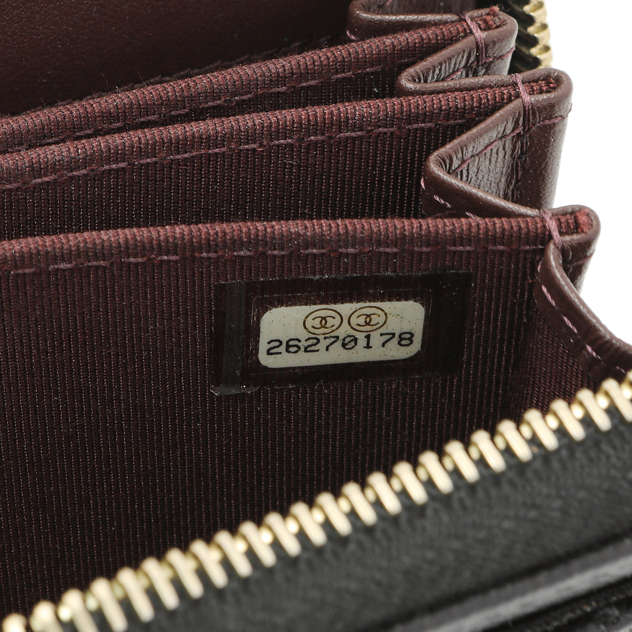 Exclusive Chanel Black Quilted Caviar Zip Coin Purse — Alternate View 7