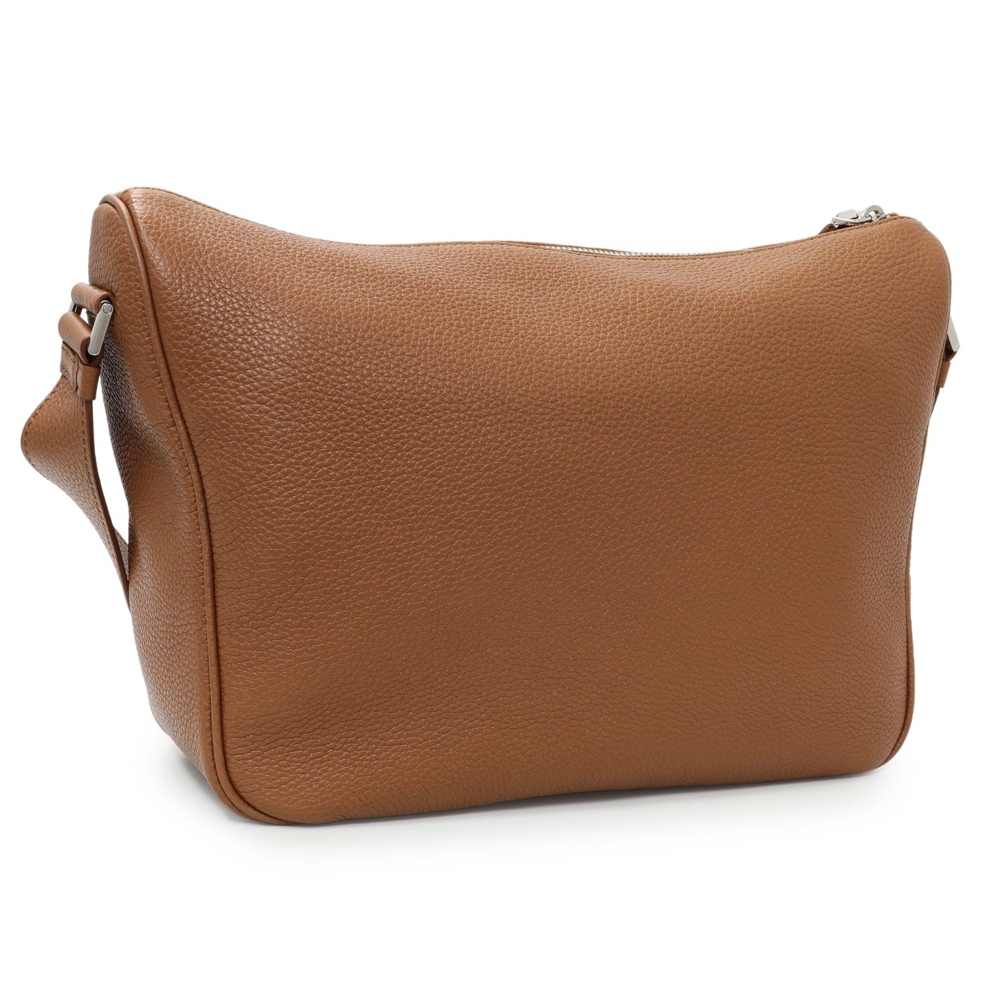 Exclusive Prada Cognac Vitello Daino Messenger — Side View