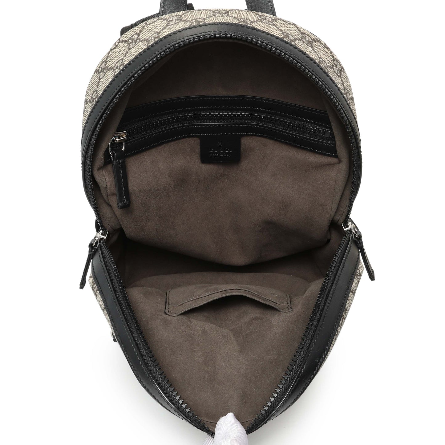 Exclusive Gucci GG Supreme Monogram Small Eden Day Backpack — Top View