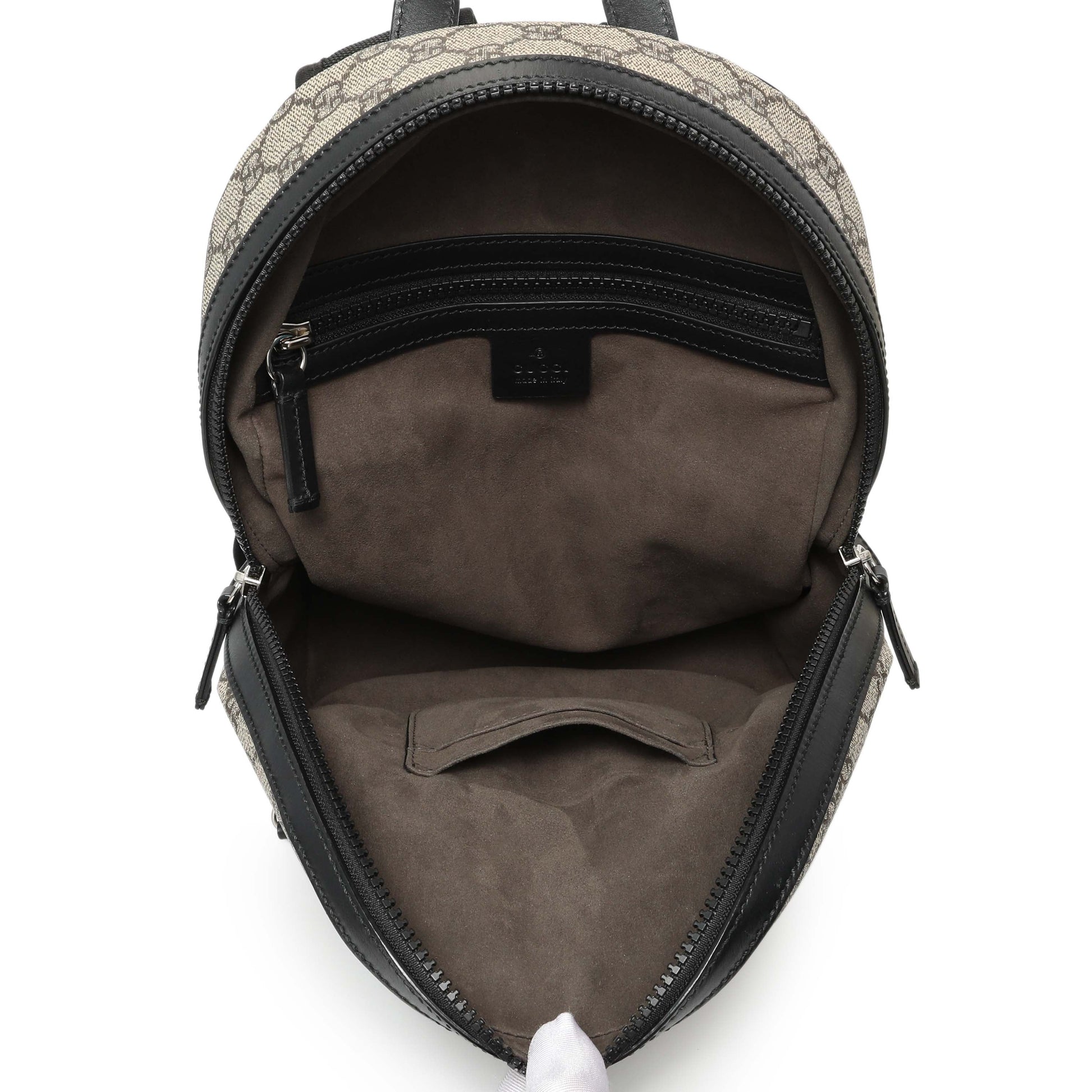 Exclusive Gucci GG Supreme Monogram Small Eden Day Backpack — Top View