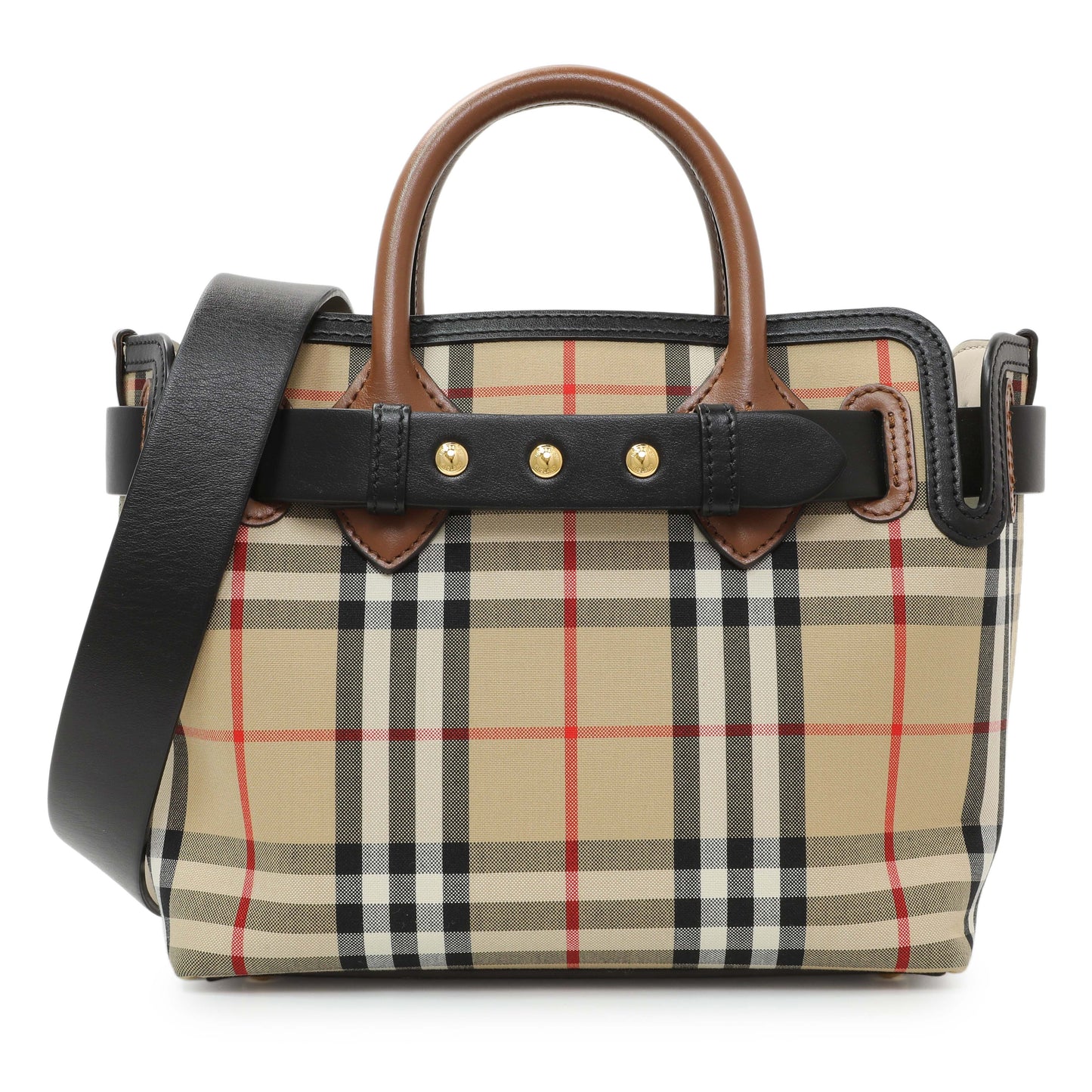 Exclusive Burberry Vintage Check Baby Belt Bag — Front View