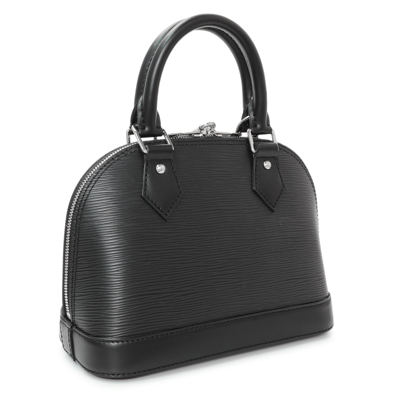 Exclusive Louis Vuitton Black Epi Alma BB — Side View