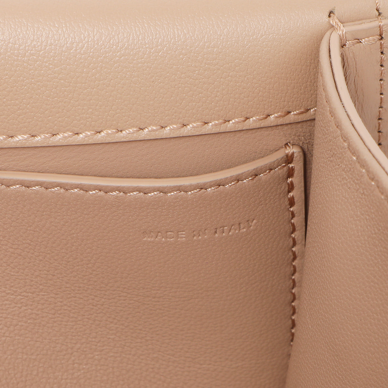 Exclusive Valentino Beige Calfskin Vlogo Small Loco Shoulder Bag — Lifestyle View