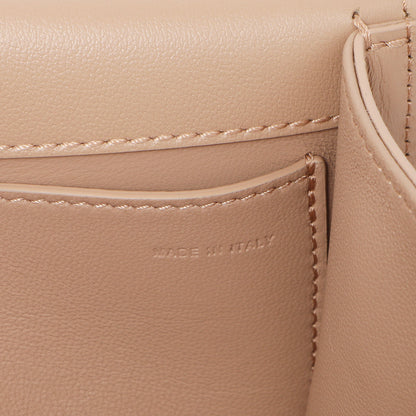 Exclusive Valentino Beige Calfskin Vlogo Small Loco Shoulder Bag — Lifestyle View