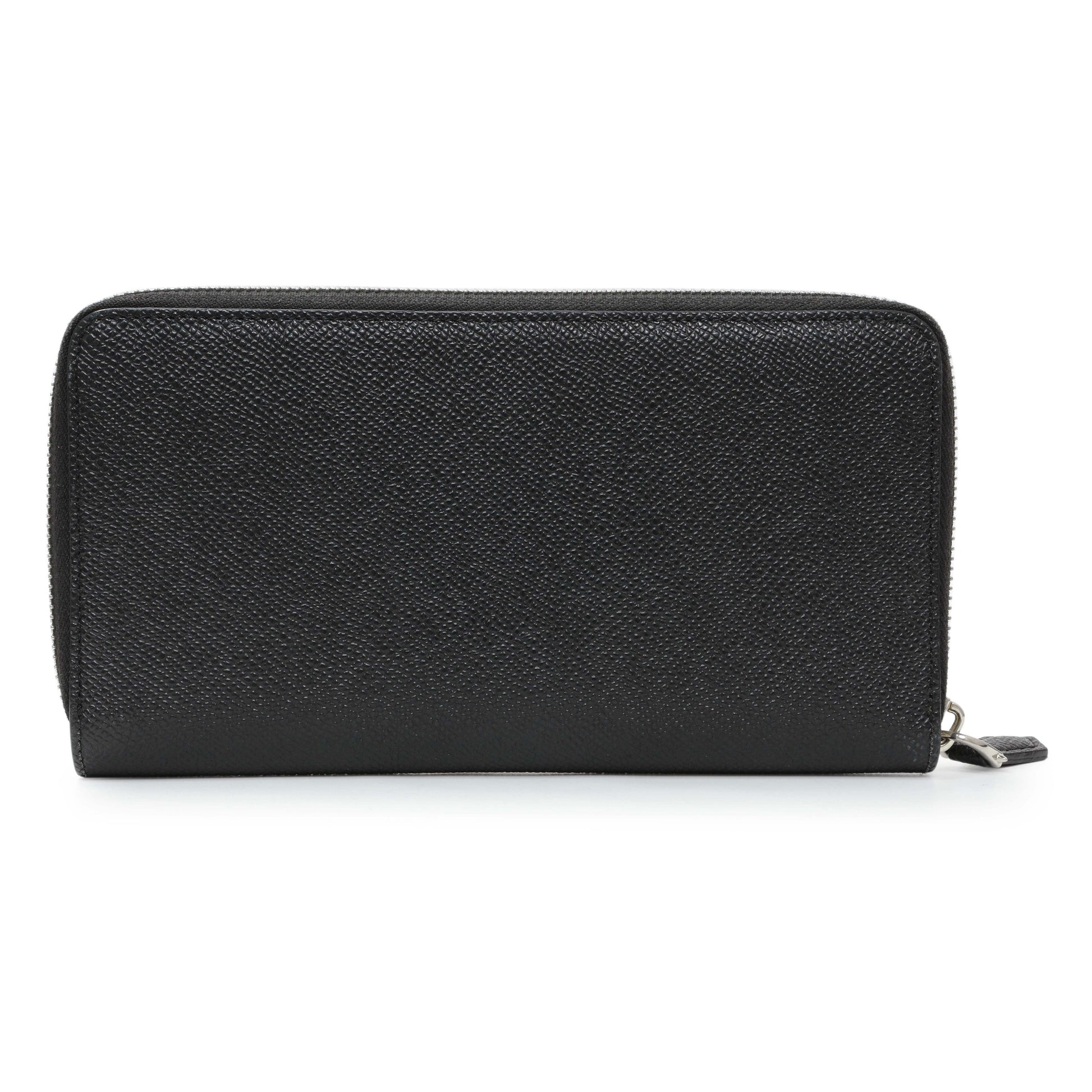 Exclusive Givenchy Black Calfskin Zip Around Wallet — Side View