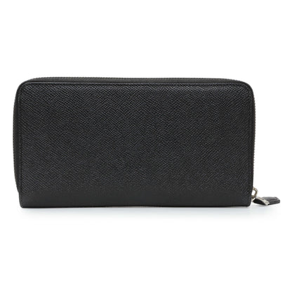 Exclusive Givenchy Black Calfskin Zip Around Wallet — Side View