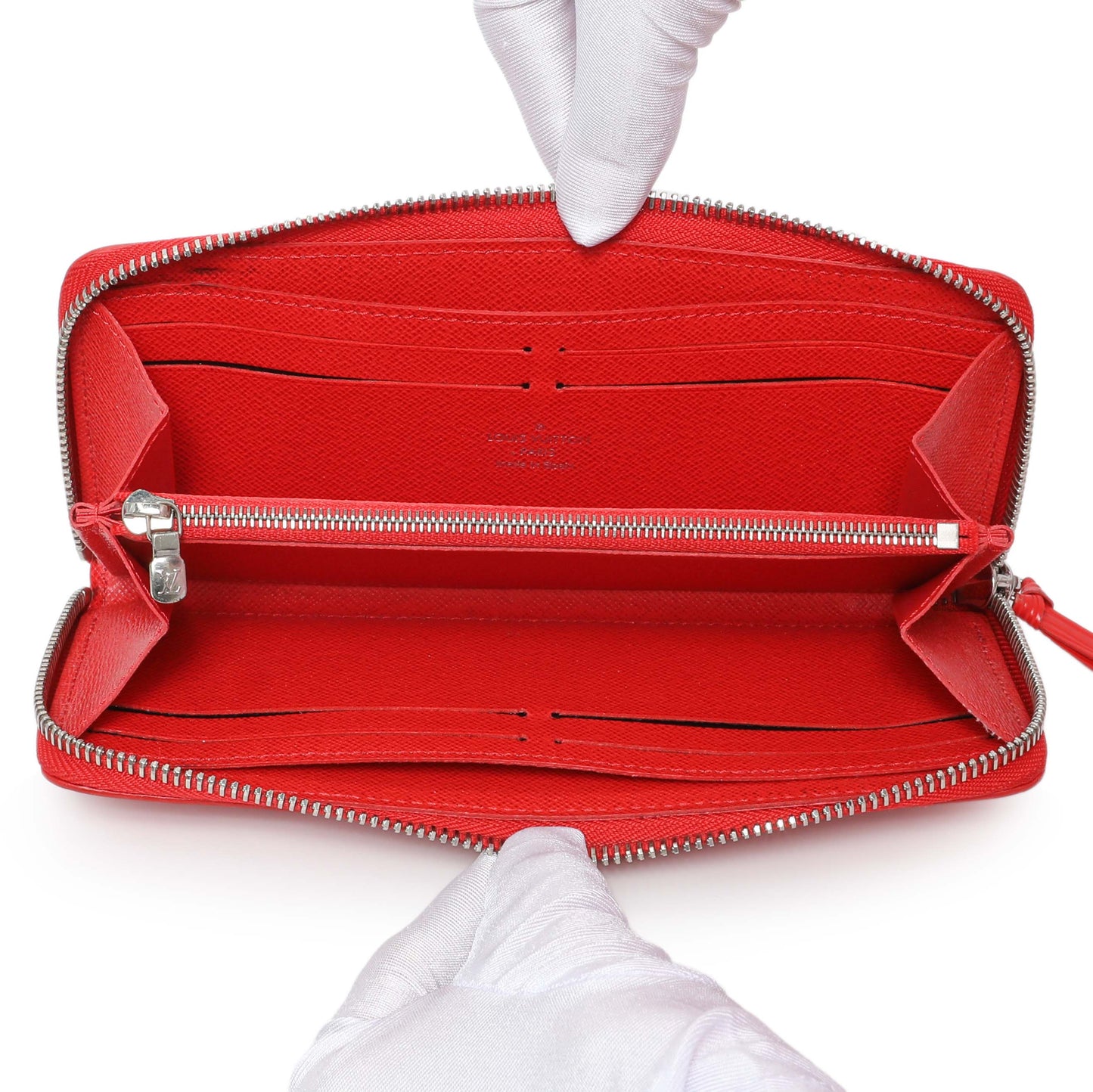 Exclusive Louis Vuitton Red Epi Clemence Wallet — Alternate View 12