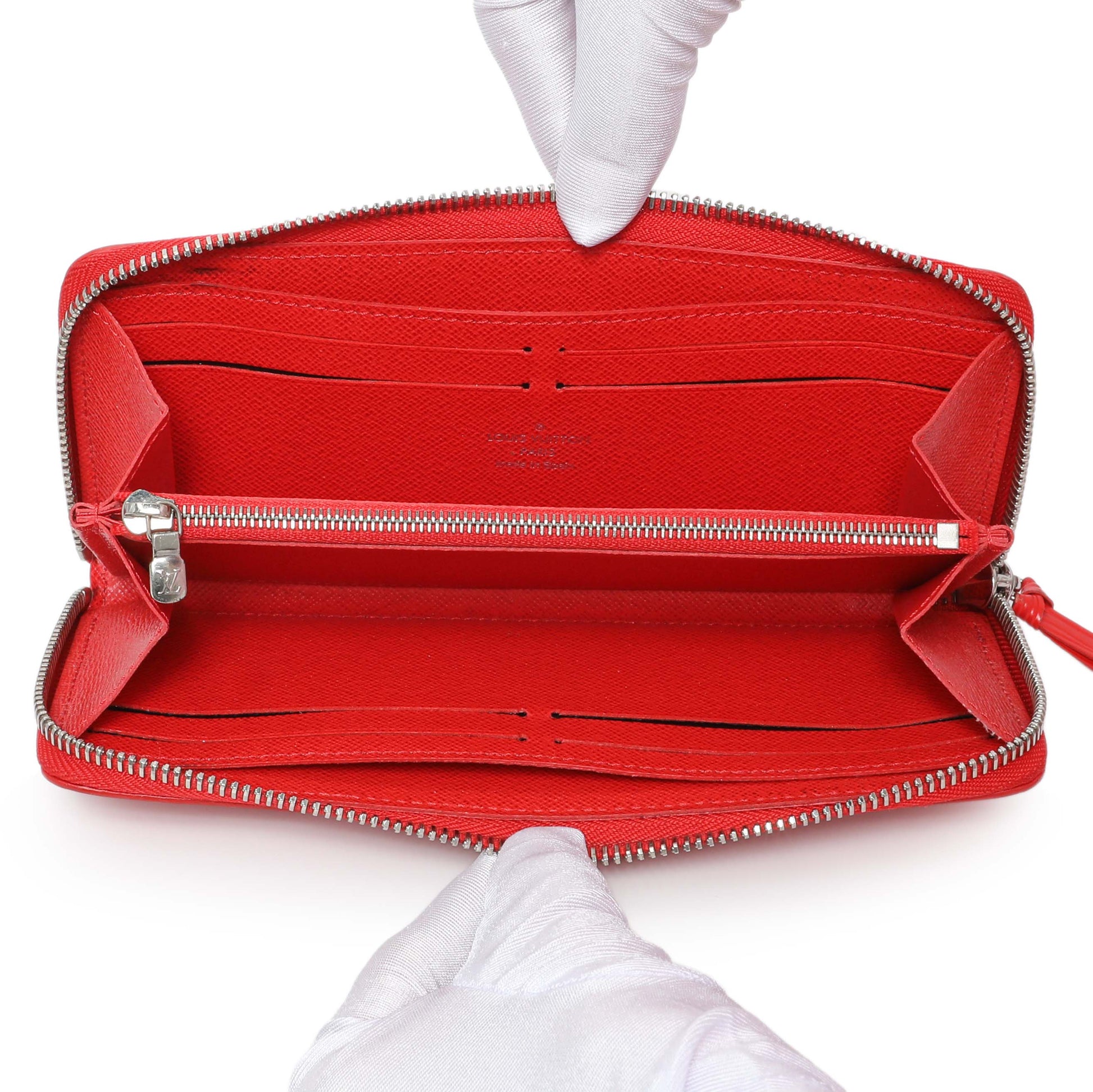 Exclusive Louis Vuitton Red Epi Clemence Wallet — Alternate View 12