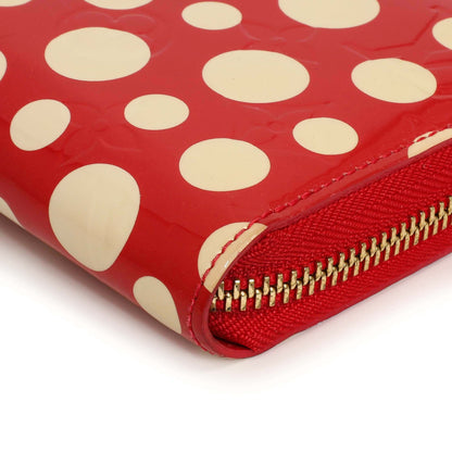 Exclusive Louis Vuitton Yayoi Kusama Red Vernis Infinity Dots Zippy Wallet — Alternate View 7