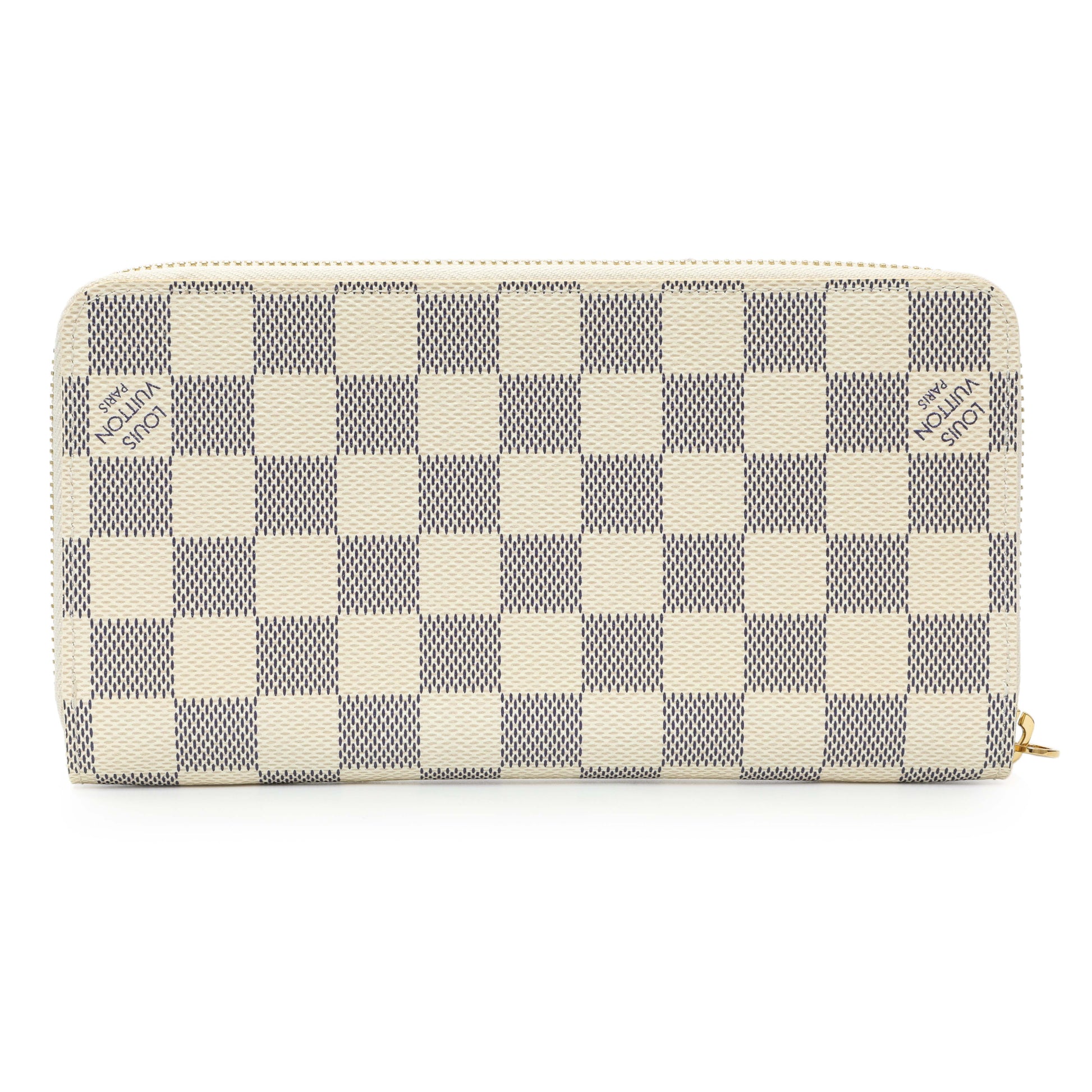 Exclusive Louis Vuitton Damier Azur Zippy Wallet — Side View