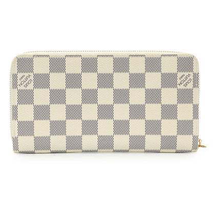 Exclusive Louis Vuitton Damier Azur Zippy Wallet — Side View