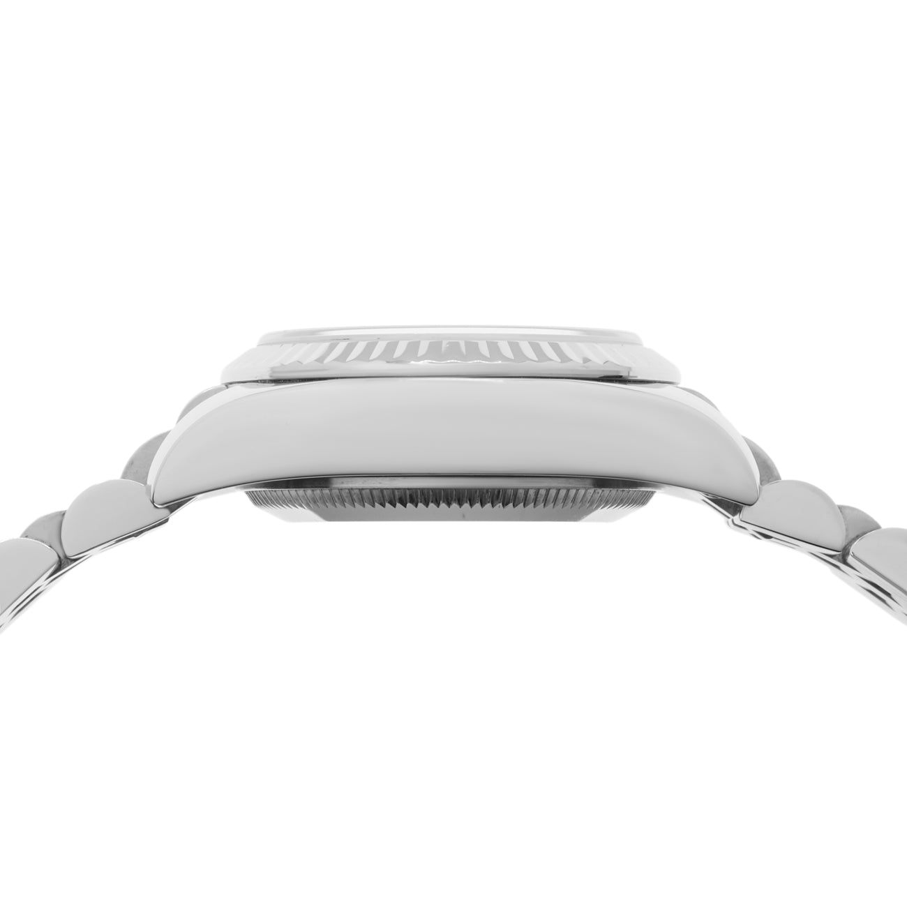 Exclusive Rolex Stainless Steel 18K White Gold Ladies Datejust 179174 — Back View