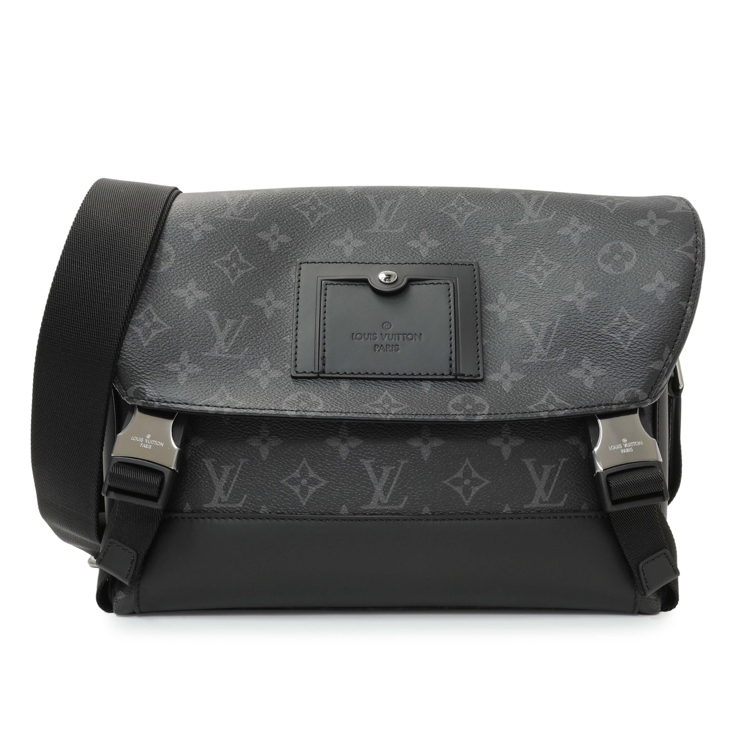 Exclusive Louis Vuitton Monogram Eclipse Messenger Voyager PM — Front View