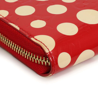 Exclusive Louis Vuitton Yayoi Kusama Red Vernis Infinity Dots Zippy Wallet — Alternate View 10